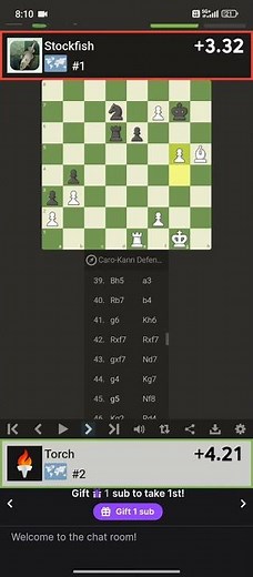🔥 Epic Battle: Stockfish vs Torch | Ultimate Chess Engine Showdown | Brilliant Checkmate Finish!