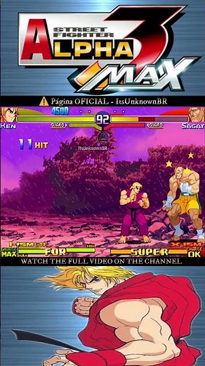 KEN'S INSANE COMBO IN STREET FIGHTER ALPHA 3 MAX