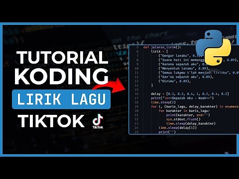 How to Code TikTok Song Lyrics for Beginners | Python Tutorial