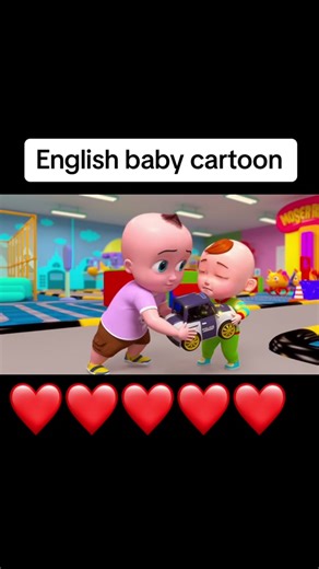 Cute English Baby Cartoon with Surprise Bus Ride | Kids Animation Video