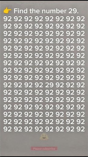 Can You Find Number 29? 👀 | Brain Test Shorts