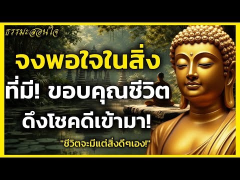 ธรรมะสอนว่าจงพอใจในสิ่งที่มี! แล้วขอบคุณชีวิต ชีวิตจะดึงดูดความโชคดีเข้ามาหาเราเอง | BUDDHISM