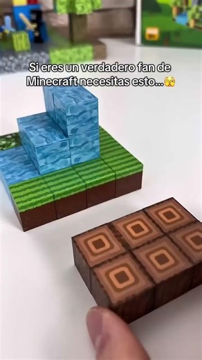 Build your own Minecraft world with magnetic building blocks #minecraft