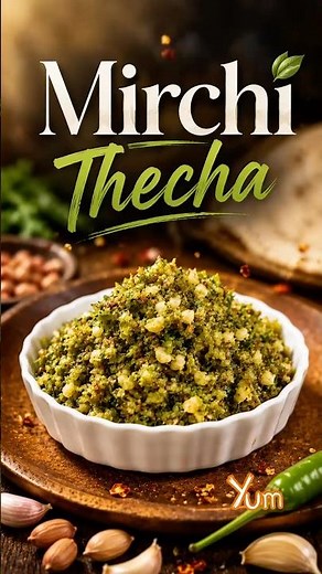 🌶️ Spicy Mirchi Thecha: Authentic Maharashtrian Chutney!