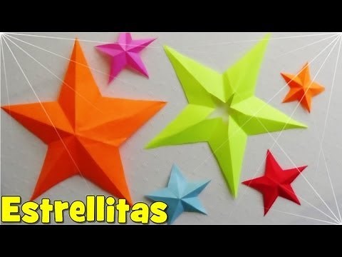 Cómo hacer una Estrella de Papel de 5 Puntas