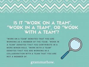Work On/In/With A Team – Preposition Guide (With Examples)