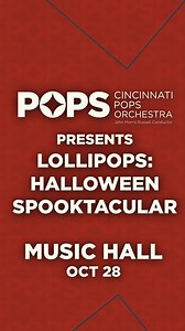 60 reactions | Lollipops Halloween Spooktacular OCT 28 at Music Hall --> bit.ly/Lollipops_Halloween | Cincinnati Pops Orchestra | Facebook