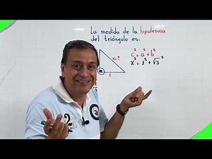 Teorema de Pitágoras, encontrar el cateto y la hipotenusa.