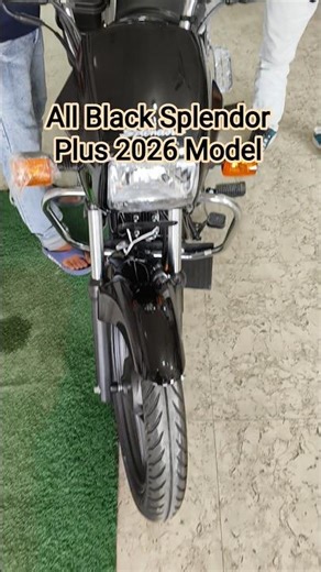 All Black Splendor Plus 2026 New Model Bike | Hero All Black Splendor Plus #herobikes #shorts #hero