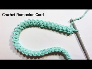 How To Crochet Basic Romanian Cord / Bag Strap