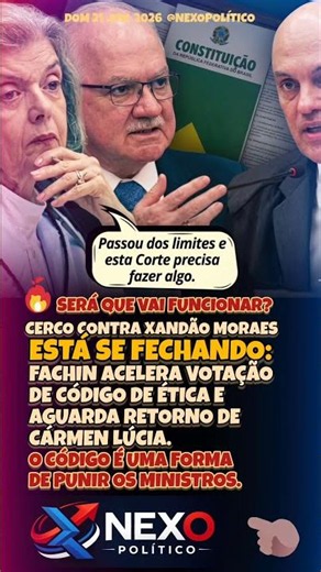 FACHIN ACELERA CÓDIGO DE ÉTICA NO STF E CÁRMEN LÚCIA COLOCA MINISTROS SOB NOVO ESCRUTÍNIO!