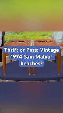 Best Moment: 1974 Sam Maloof Benches | ANTIQUES ROADSHOW