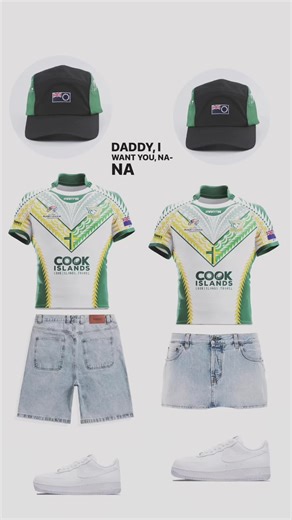 Matching Outfits for NRL Fans: Cook Islands Style