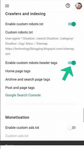 How to Enable Custom Robots.txt in Blogger