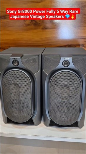 Sony Gr8000 Speakers 💎🔥 #vintage #music #viral #speaker #sony #musicsystem #stereo #hifisystem