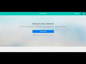 شرح لموقع Research Gate للباحثين وطلبة الدراسات العليا