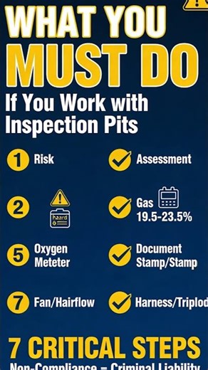 must do in inspection pit | Confined Space