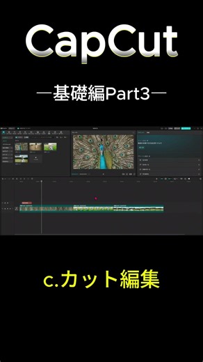 【完全ガイド】CapCut 基礎編Part3-c.カット編集- #音声ai #解説動画