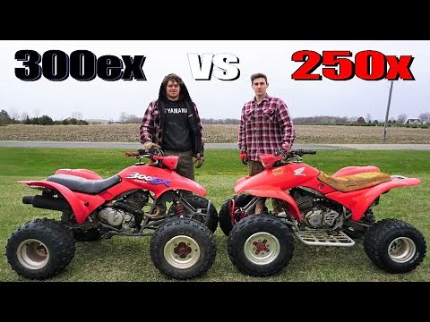 Honda TRX 300ex vs Honda TRX 250x (SURPRISE WIN!)