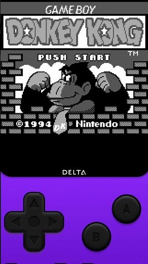 Donkey Kong ‘94 for Game Boy running on Delta App #donkeykong #gameboy #deltaemulator #retrogaming