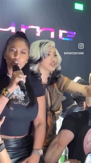 Cardi B & Kash Doll turning up at the after party #littlemissdramatour
