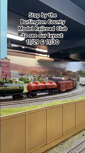 Testing out my model train on the Train Club layout. #modeltrains #modelrailroad