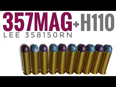 Reloading 357 Magnum Episode 5 - Further Testing With Hodgdon H110 And The Cast Lee 358150RN