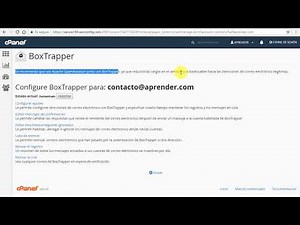 Configuración boxtrapper