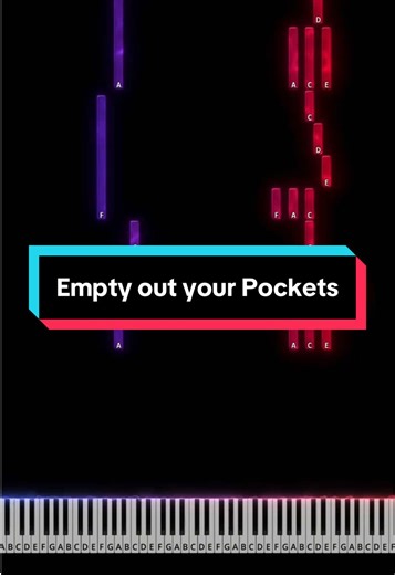 Beginner Piano Tutorial for Empty Out Your Pockets
