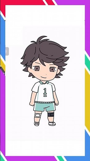 Drawing Toru Oikawa | Haikyuu!! Cartoon Easy