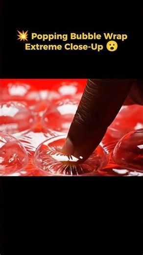 💥 Popping Bubble Wrap Extreme Close-Up 😮 #shorts