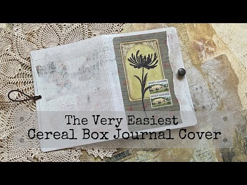 The Very Easiest Junk Journal Cover - Cereal Box
