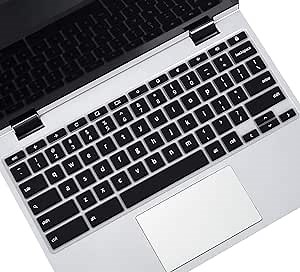 Keyboard Cover for 14" ASUS Chromebook Flip C433 C433TA C434 C434TA C302 C302CA/ASUS Chromebook CX1/ASUS Chromebook 14 C425TA/ASUS Chromebook C423NA C523NA Keyboard Skin-Black