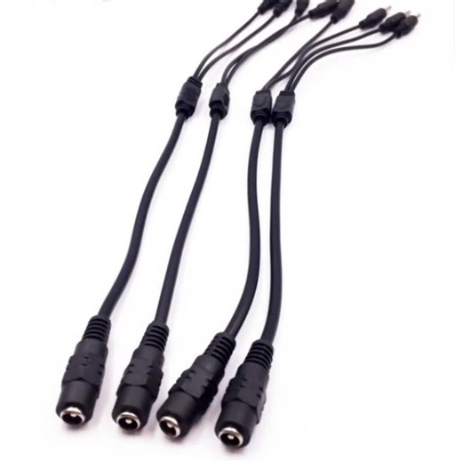 90 Angle Dc PLUG 5.5*2.1 to Usb Male Fast Charging Power Cable Black Pvc 5.5*2.1 5.5*2.5 Male Female LED Dc Power Connector