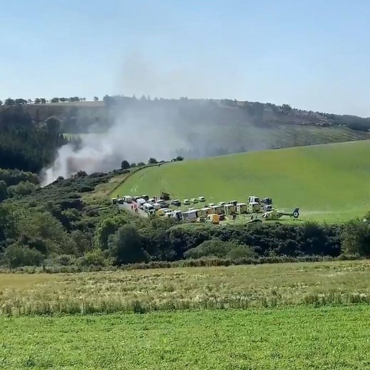 A train has derailed near Stonehaven in Aberdeenshire, sparking a major response from emergency services. Updates ➡️ bbc.in/31O4waI | BBC Scotland News