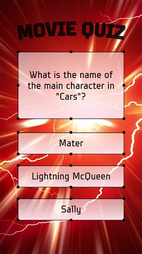 Cars Movie Quiz #movie #quiz #disney #classic #animated #trivia #series #cars