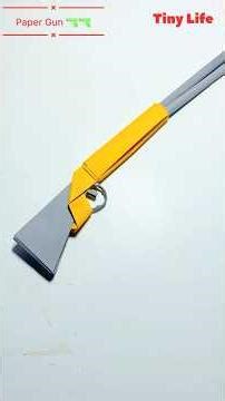 Paper gun || paper toy gun tutorial || how to make Paper gun #diy #easycraft #paper #origami #crafts