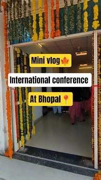 My 1st international conference..📍Bhopal #mscnursing #college #shorts #youtube
