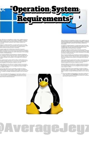 Operation System Requirements 💔🥀 #reels #memes #windows #mac #macos #linux #Jeyzz #short #fypシ