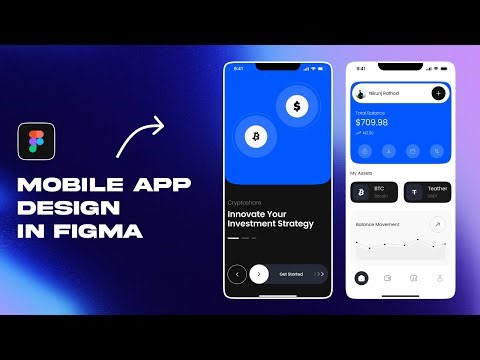 Crypto Mobile App Design in Figma | Figma Tutorial