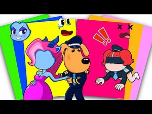 [PaperDIY] NEW Decorate LABRADOR Betrays PAPILLON When She Sick...ANTEL Pregnancy | Sticker Book