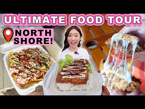 ULTIMATE North Shore Food Tour! || [Haleiwa, Kahuku, Hawaii] Best Poke, Ahi Katsu, Cookies + More!