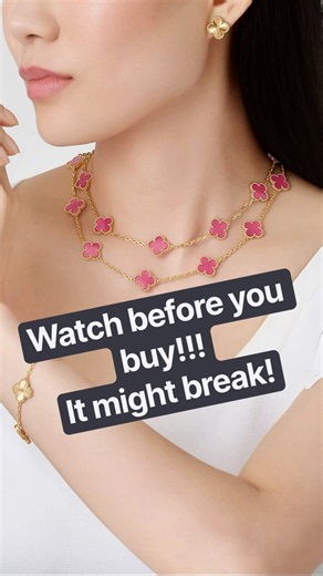 Don’t buy the new VCA pink enamel before watching this 🛑 #vancleef #luxuryreview #shoppingvlog