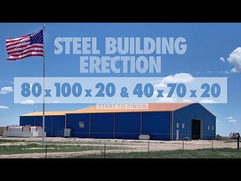 Steel Building Erection Assembly Time-lapse