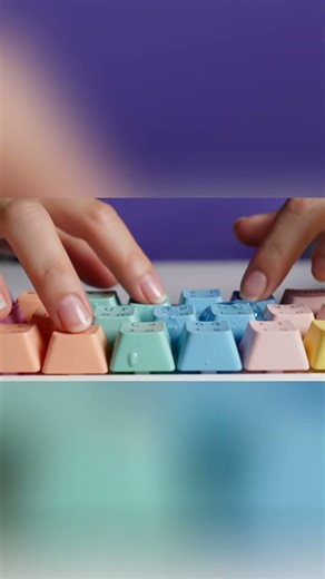 🟣💧 Jelly Keyboard ASMR | Wobbly Squish Keys, No Talking