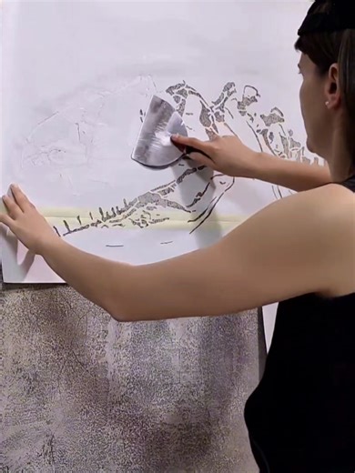 Exploring Plaster Art Techniques with Stencils