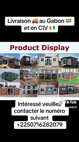 Maisons préfabriquées modernes au Gabon