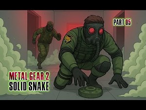 Metal Gear 2: Solid Snake (1990) w/ AI-enhanced Voice Acting & Art, Part 5 Running Man and Hind D