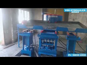 ALL IN ONE | Interlock Brick Machine with FlyAsh Attached | VGS Hydraulics | Covai