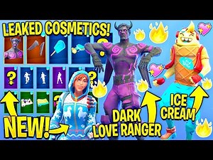 ALL LEAKED FORTNITE SKINS & EMOTES..!!! (Dark Love Ranger, Lil Whip, Overdrive...)